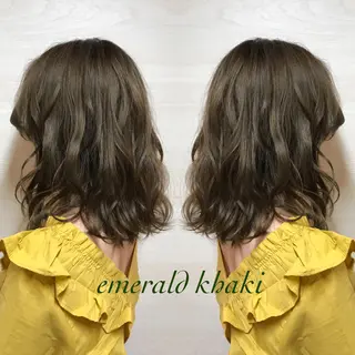 ミディアム カラー Elsa所属・松本 俊樹のヘアスタイル