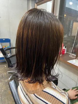 ミディアム 中山 丈也のヘアスタイル