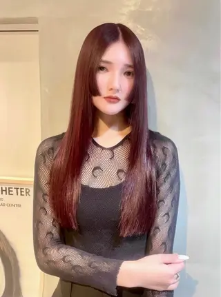 ロング カラー カノン/アニオタ🧡 暖色/酸性ストレートのヘアスタイル