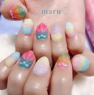 ネイル まるみ ♡のネイルデザイン