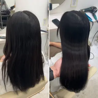 セミロング 髪質改善/縮毛矯正 梅田茶屋町/西尾祐作のヘアスタイル