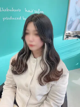 ロング mana/メンズ/ ヘアセット/ブリーチのヘアスタイル