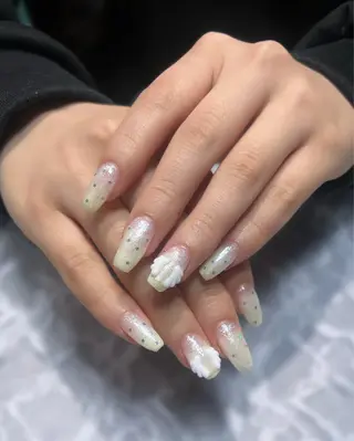 ネイル 韓国長ネイル 長さだし rinory仙台駅西口2号店所属・rinory西口 2号店 /Fukaのネイルデザイン