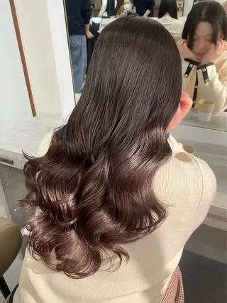 ロング パーマ 韓国風パーマ/ヘア セット/店長みづきのヘアスタイル