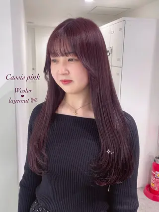 セミロング 盛れる暖色🎀ガーリ ーヘア🎀きっかのヘアスタイル