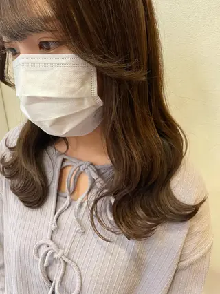 セミロング 【店長】インナー指名 No.1戸塚優思のヘアスタイル