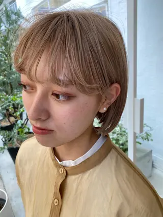 カラー ブリーチカラーが人気 onnuのヘアスタイル