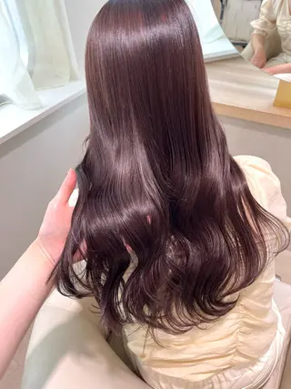 ロング カラー 佐々木 遥菜のヘアスタイル