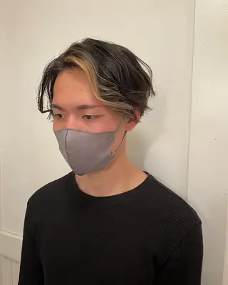 カラー メンズ 狩野 くるみのヘアスタイル