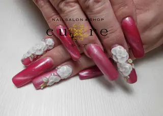 ロング ネイル ネイルサロン Cureのネイルデザイン