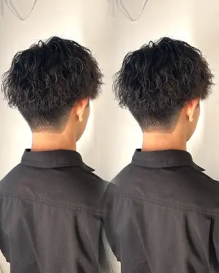 パーマ メンズ 🫧ショート・レイヤ ー・縮毛矯正🫧のヘアスタイル