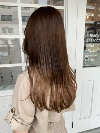 ロング カラー 韓国×髪質改善カラー 💎hinaのヘアスタイル