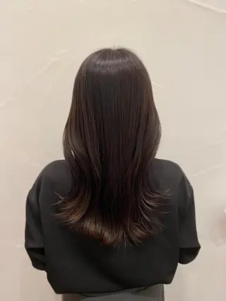 セミロング カラー Ash中目黒店 榊間茜のヘアスタイル