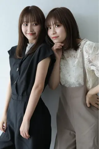 セミロング カラー ヘアアレンジ 似合わせレイヤー 海外風レイヤーmioのヘアスタイル