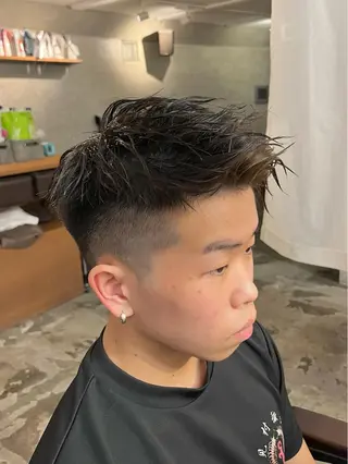 パーマ メンズ FUJINO RYOのヘアスタイル