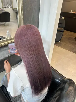 ロング ケアブリーチ/透明感 /艶カラー/ふうとのヘアスタイル