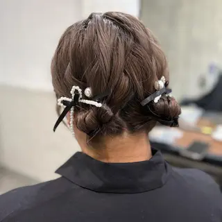 ロング ヘアアレンジ shiori/透明感 /顔周り/髪質改善のヘアスタイル