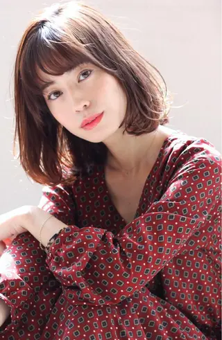 ミディアム 鎌倉 彩のヘアスタイル