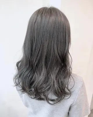 セミロング カラー ヘアアレンジ メンズ キッズ ネイル マツエク・マツパ 💕トレンドうる艶髪 💕TUNE銀座のヘアスタイル
