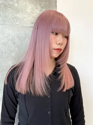 カラー ハイトーン/ブロンド ベージュ♡カレンのヘアスタイル