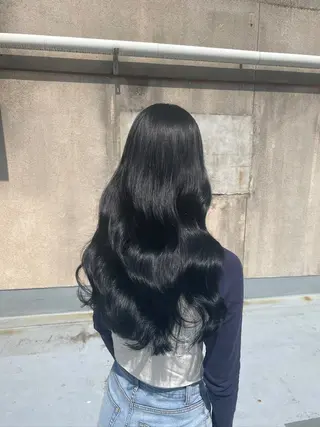 セミロング hair gallery glass所属・すえつな しんのすけのヘアスタイル