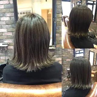 ミディアム カラー olga所属・松尾謙佑【ハイライト LEDエクステ】のヘアスタイル