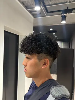 ショート パーマ指名率No1 メンズ特化ケイトのヘアスタイル