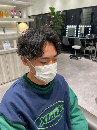 ショート パーマ メンズ Reginavita栄所属・メンズ特化/ 本日空き○/岡本一真のヘアスタイル