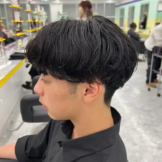 ショート カラー パーマ メンズ 韓国レイヤーカット /REIのヘアスタイル