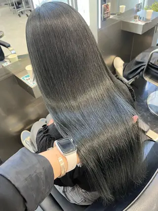 ロング カラー ヘアアレンジ ハイトーン/透明感 髪質改善/rinaのヘアスタイル