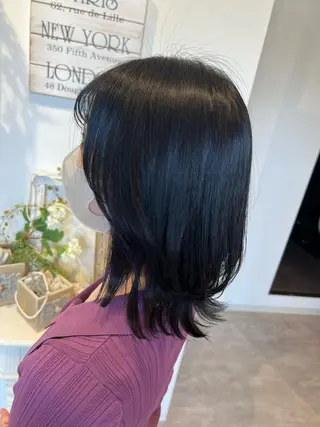 ミディアム 井上 美春のヘアスタイル