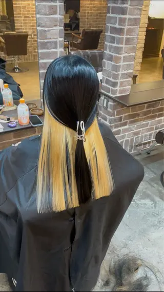 ロング カラー ACROあべの店所属・艶カラー/インナー /グラデ/大西小百合のヘアスタイル