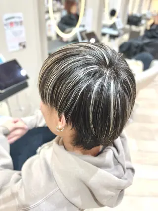 ショート 透明感カラー🫧/ アレンジ/ayanoのヘアスタイル