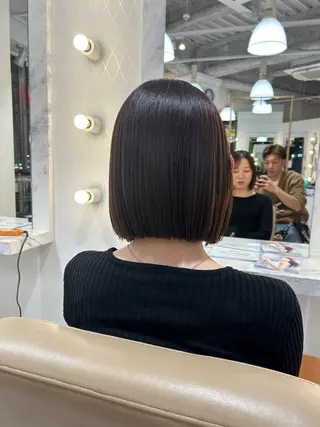 ショート カラー 野田阪神/レイヤー/ ハイライト/yuuのヘアスタイル