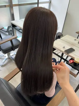 セミロング カラー 🥀韓国ヘア🥀 宮津真菜のヘアスタイル