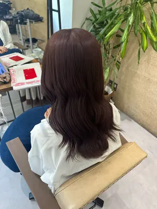 セミロング カラー 髪質改善AUSTIN登戸所属・ICHIKA/暖色 カラー / Wカラーのヘアスタイル