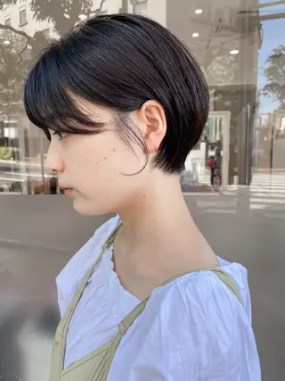 ショート ショート/ボブ/ 白髪ぼかし/しんやのヘアスタイル