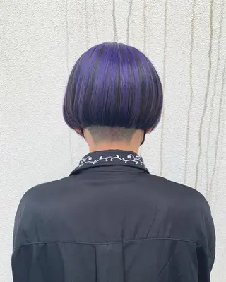 ショート カラー ヘアアレンジ 顔周りレイヤー カット❄️石川瑠青のヘアスタイル