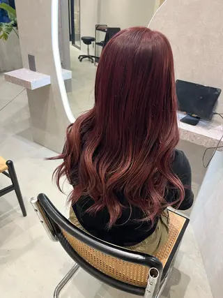 カラー 福島 果音のヘアスタイル