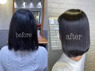 カラー パーマ 髪質改善/縮毛矯正 艶カラー/珠聡のヘアスタイル