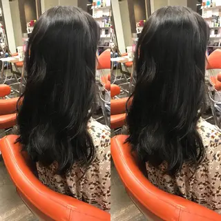 ロング カラー デザインカラー🌈 高木リョウのヘアスタイル