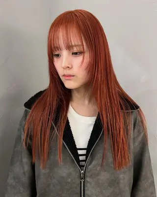 ロング カラー ケアパーマ/ケアブリ ーチdaisukeのヘアスタイル