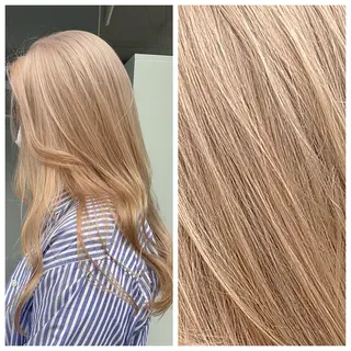 ロング カラー 難波・デザイン・ ハイトーン☆Rei☆のヘアスタイル