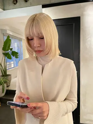 ミディアム カラー 🍃透明感/デザイン 店長MASARU🍃のヘアスタイル