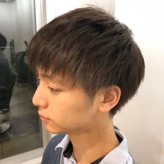 メンズ 🟢ウルフ／スパイラ ルパーマ／大西🟢のヘアスタイル