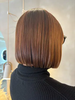 ミディアム シンバヒナノ/パーマ レイヤーカット/ボブのヘアスタイル