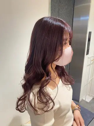 セミロング カラー ヘアアレンジ ボブ /ニュアンス/ satomi🧸💖のヘアスタイル