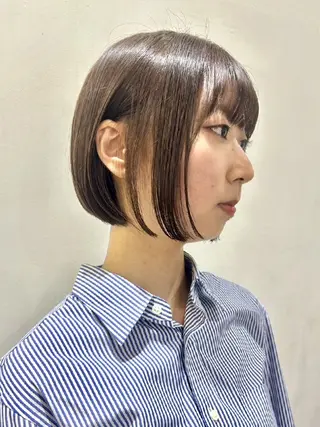 ショート 🐝 朝ラク・扱いや すいボブ／専門🐝のヘアスタイル