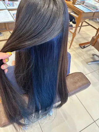 ロング カラー ハイトーン/寒色系 カラー/Risa🌿のヘアスタイル