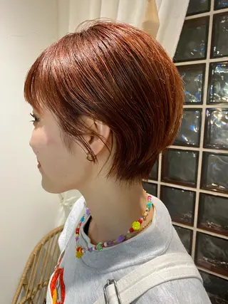 ショート 顔周り/ブリーチなし /縮毛矯正🫧伊勢のヘアスタイル